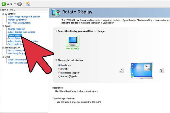 how to flip computer screen